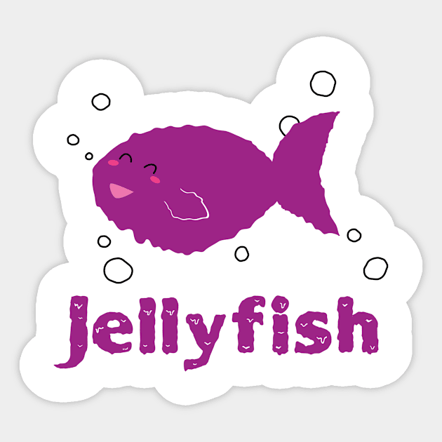 Jellyfish Sticker by Ezzie